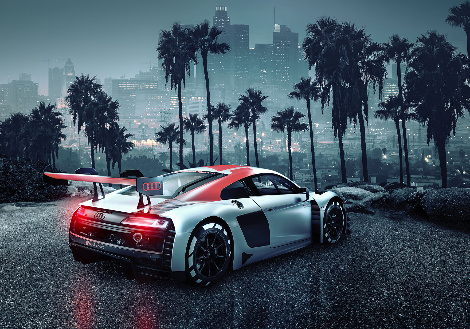 Fototapete „Audi R8 L.A.“ von Komar | fototapete.de