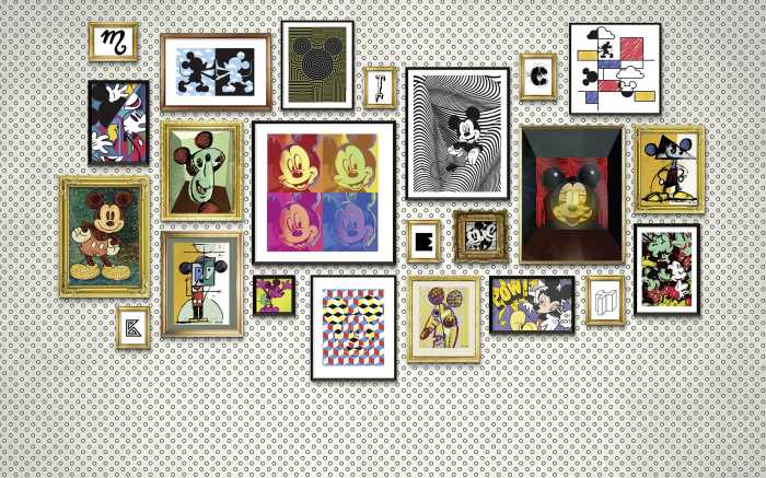 Digitaldrucktapete Mickey Art Collection