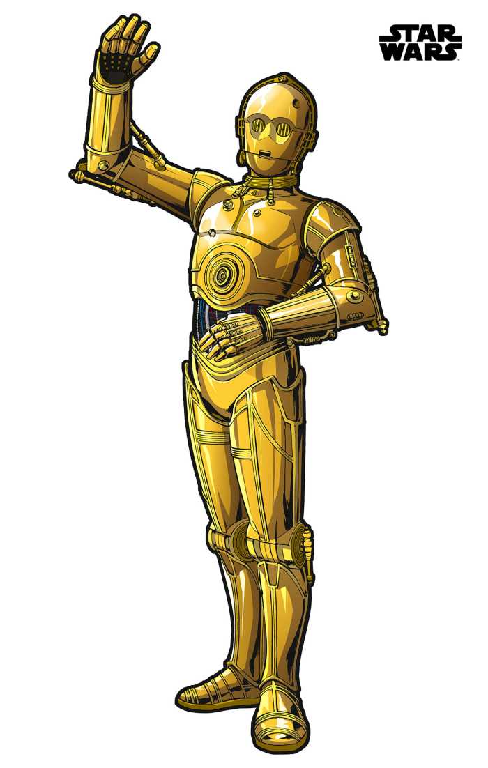 Wandtattoo Star Wars XXL C-3PO