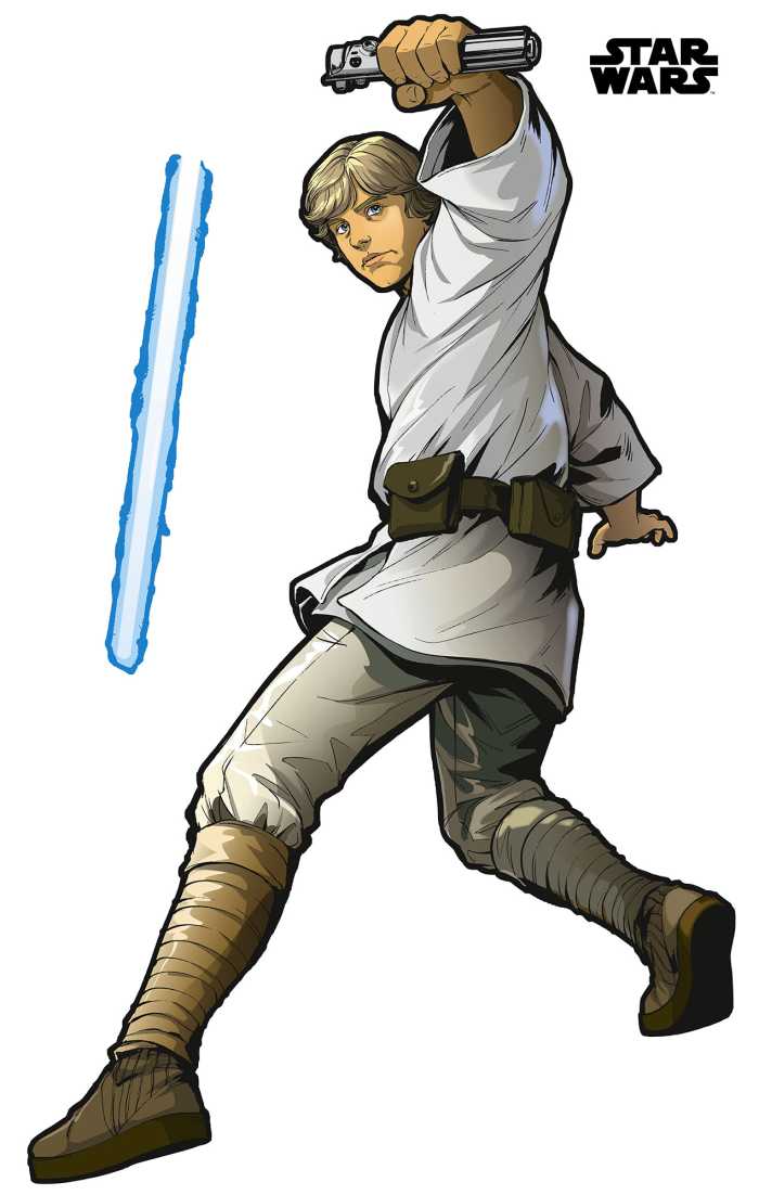 Wandtattoo Star Wars XXL Luke Skywalker