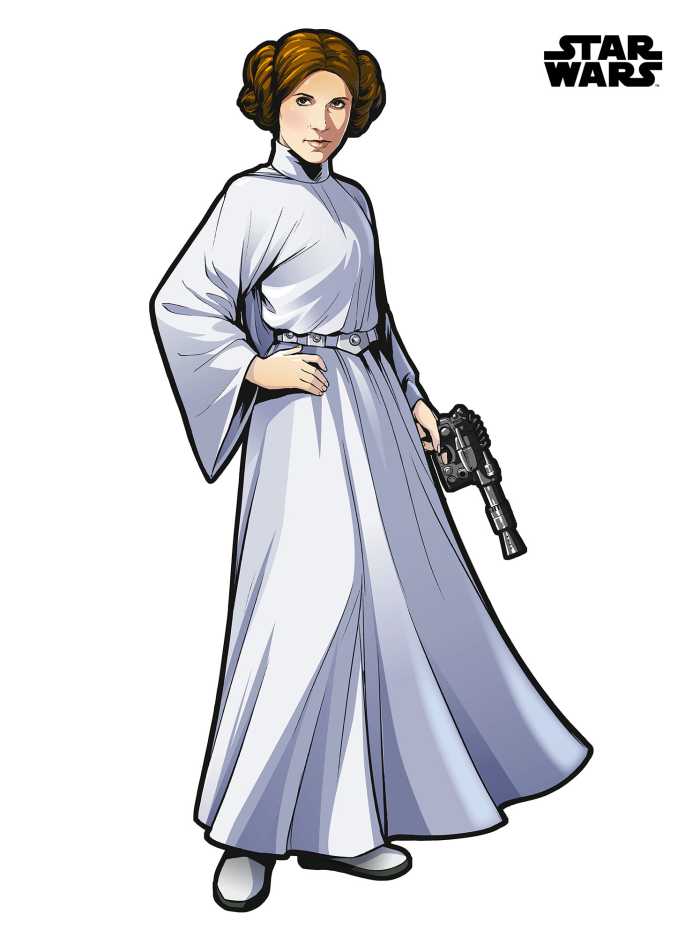 Wandtattoo Star Wars XXL Princess Leia