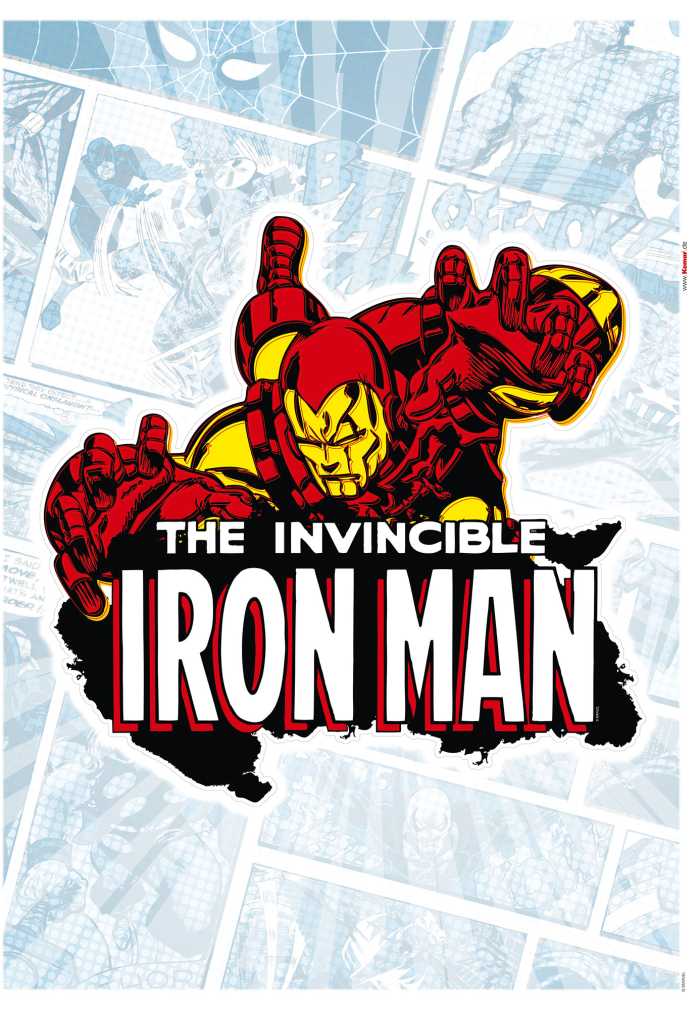 Wandtattoo Iron Man Comic Classic