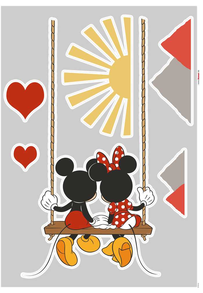 Wandtattoo Mickey Swing