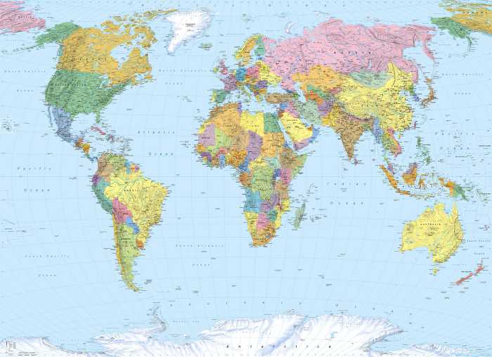 Fototapete World Map