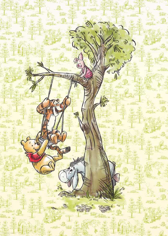 Digitaldrucktapete Winnie the Pooh in the Wood