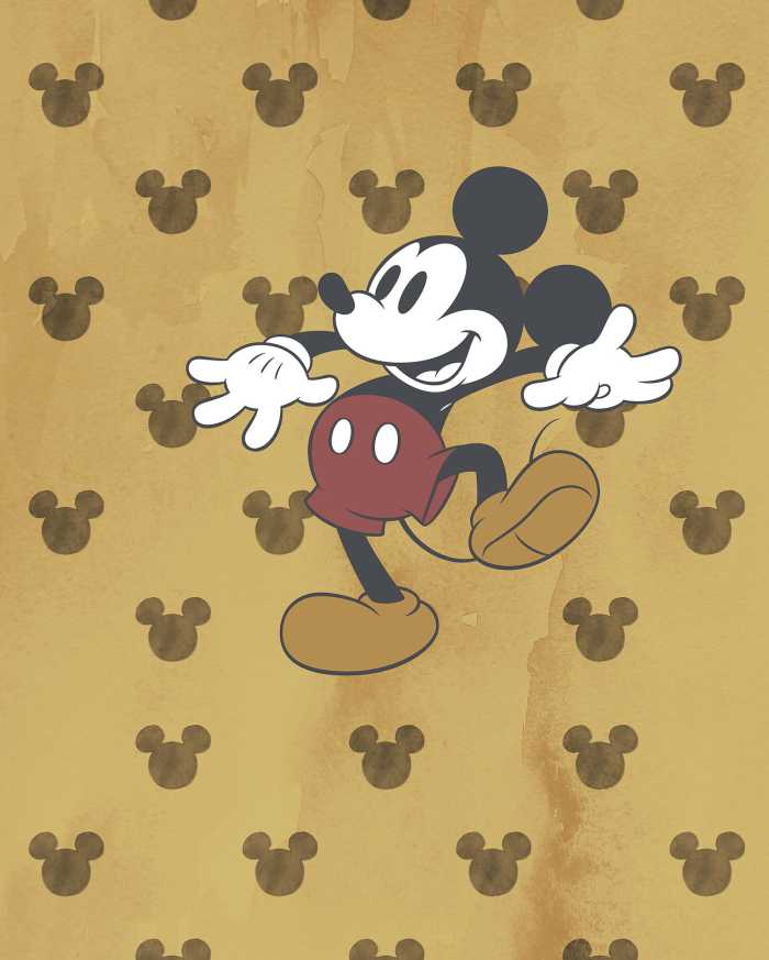 Digitaldrucktapete Mickey Tap dance