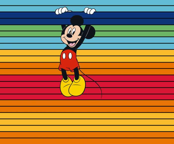 Digitaldrucktapete Mickey Magic Rainbow