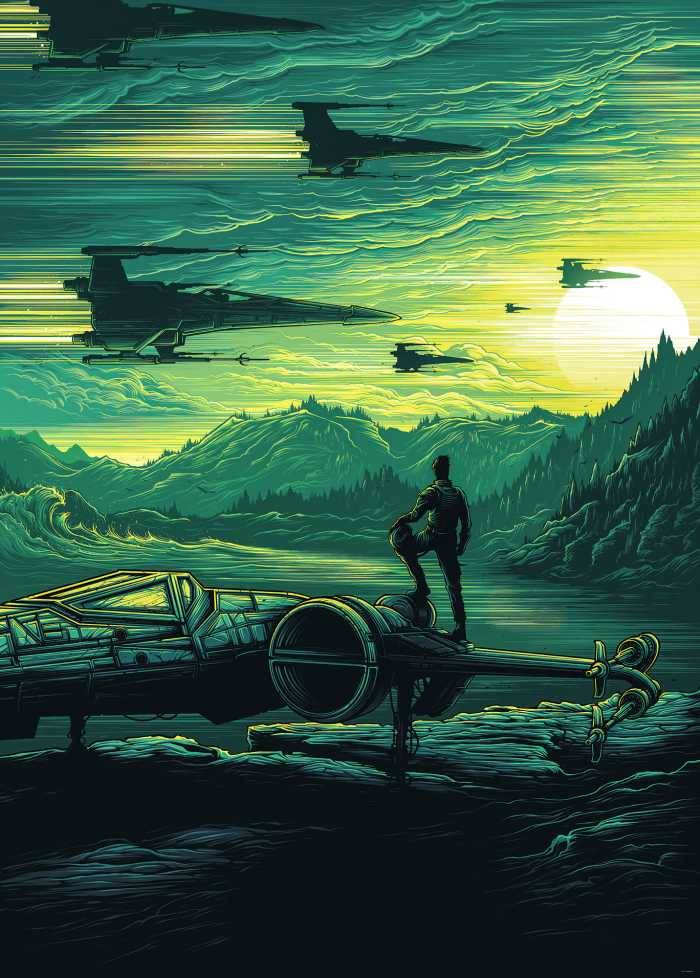Digitaldrucktapete Star Wars X-Wing Assault Takodana