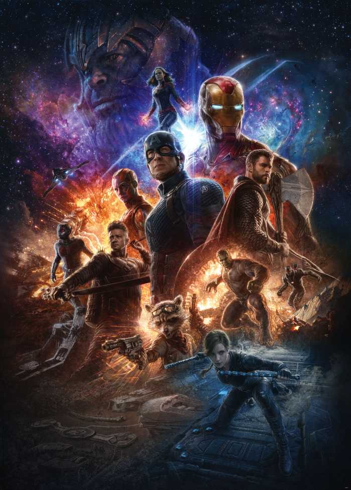 Digitaldrucktapete Avengers Battle of Worlds