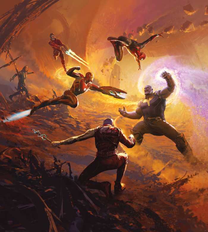 Digitaldrucktapete Avengers Epic Battle Titan
