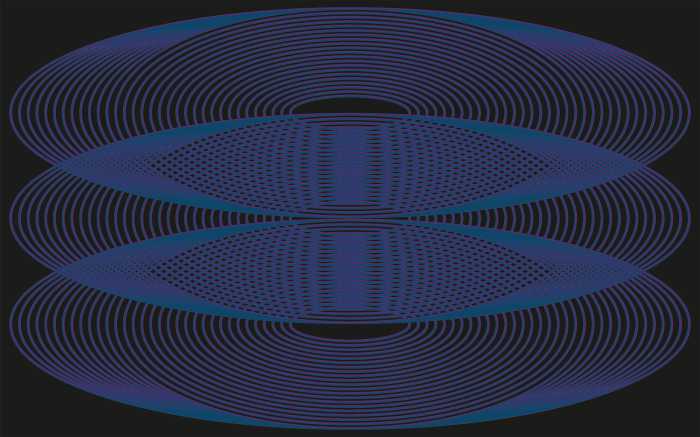 Digitaldrucktapete Eyes Wide Open Trio violett-bleu-black