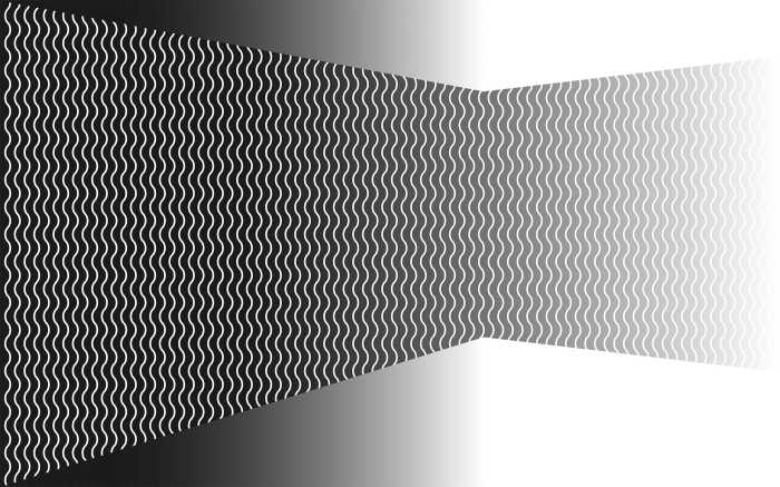 Digitaldrucktapete Wave Wall white-greygrey
