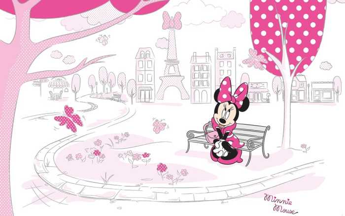 Premium Vlies Minnie in Paris
