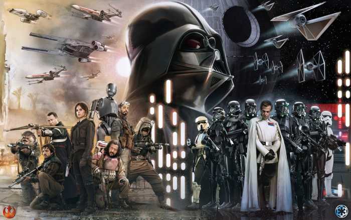 Premium Vlies Star Wars Collage