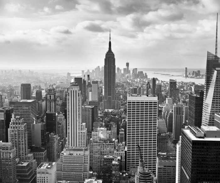 Premium Vlies NYC Black and White