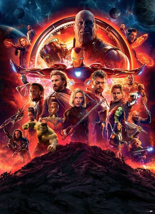 Papier Avengers Infinity War Movie Poster
