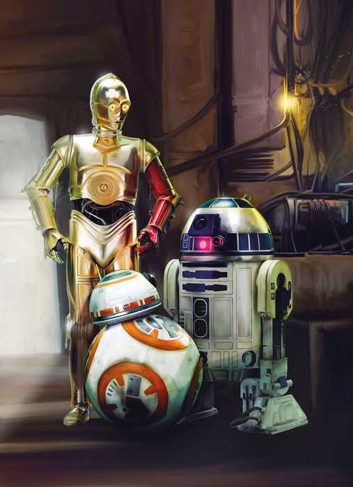 Papier Star Wars Three Droids