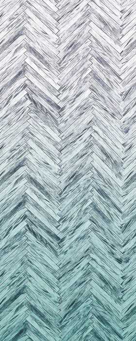 Premium Vlies Herringbone Mint Panel
