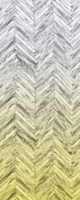 Premium Vlies Herringbone Yellow Panel