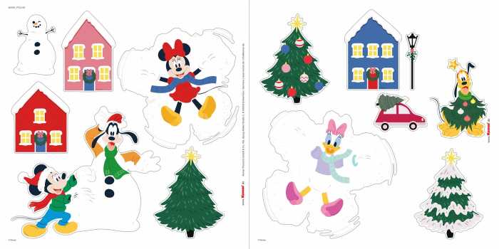 Fenstersticker-Adhäsionsfolie Disney Mickey Mouse Joyful