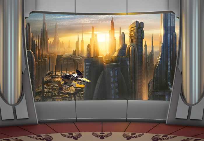 Papier Star Wars Coruscant View