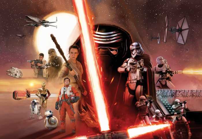 Papier Star Wars EP7 Collage