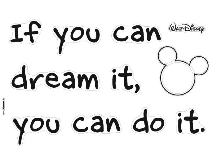 Wandtattoo You can do it
