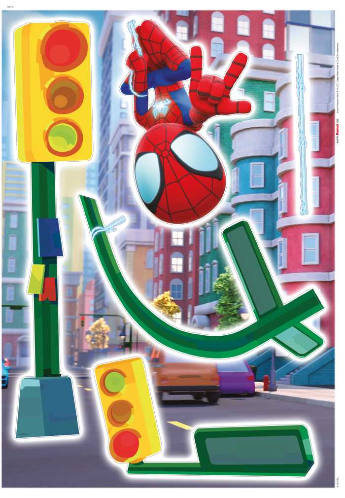 Wandtattoo Spidey and His Amazing Friends Lamp Swing