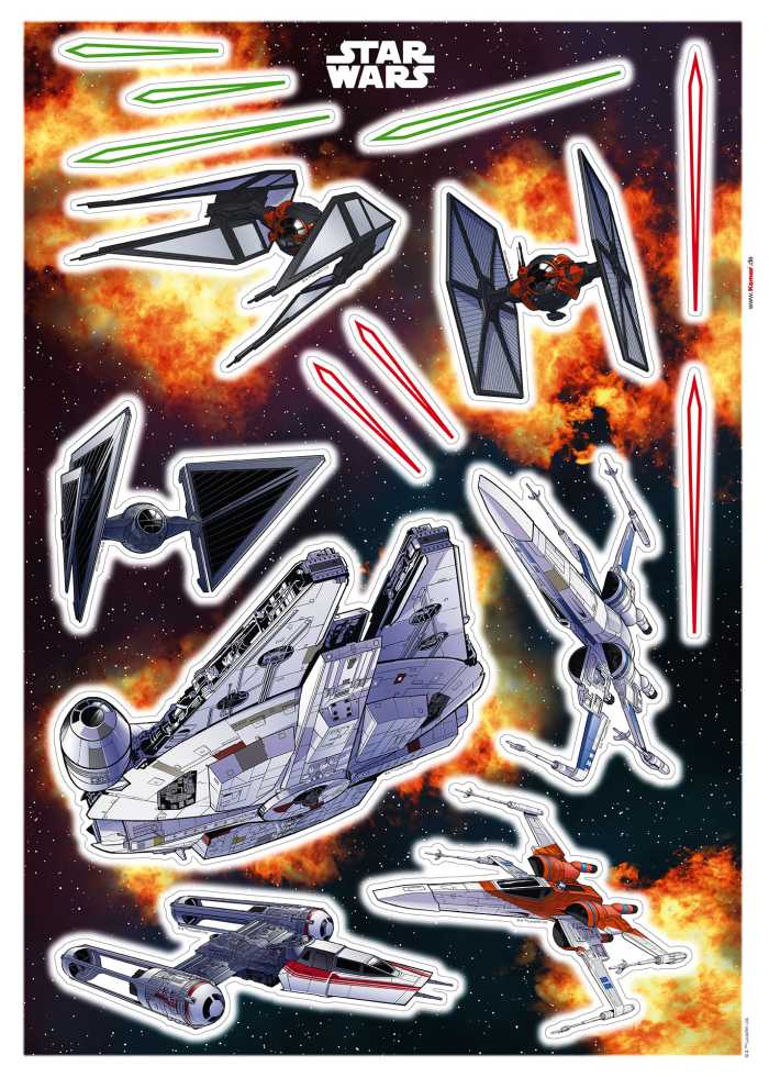 Wandtattoo Star Wars Spaceship
