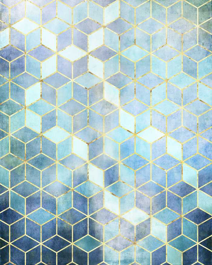 Digitaldrucktapete Mosaik Azzuro