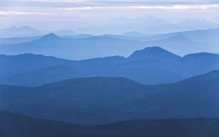 Digitaldrucktapete Blue Mountain