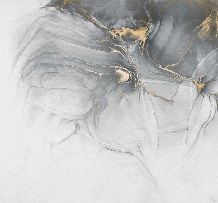 Digitaldrucktapete Ink Gold Fluid