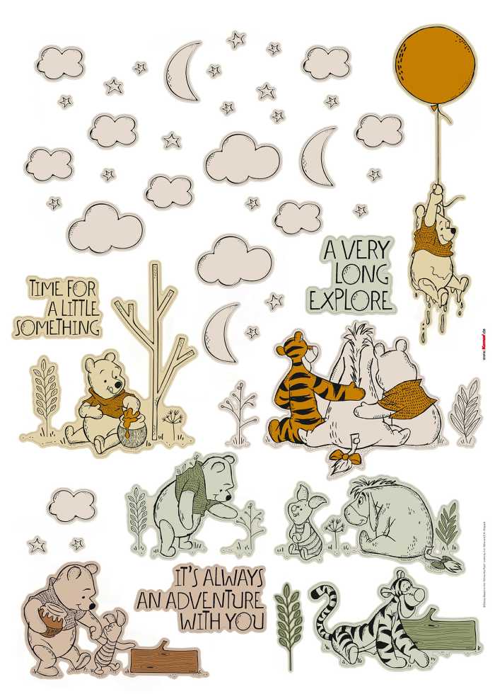 Wandtattoo Winnie the Pooh Woodland