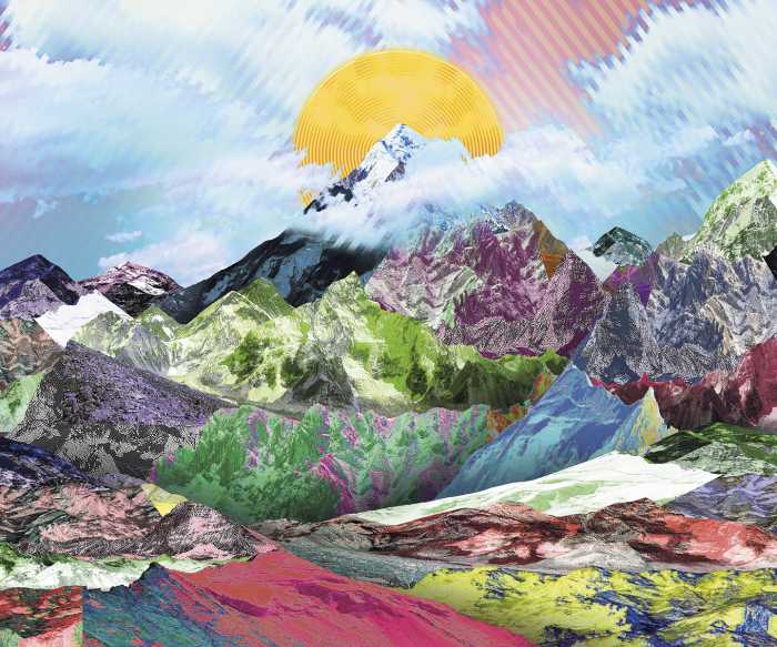 Digitaldrucktapete Mountain Top