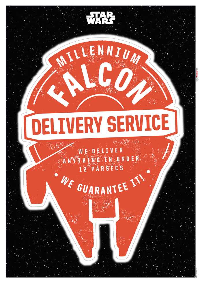 Wandtattoo Star Wars Delivery Service