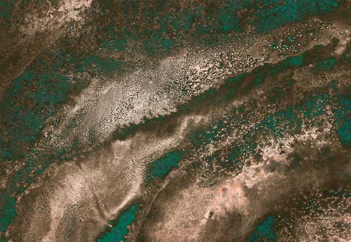Digitaldrucktapete Molten Copper