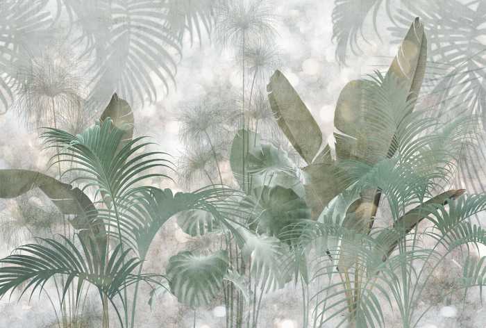 Vliestapete Paillettes Tropicales