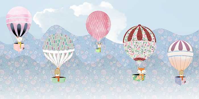 Digitaldrucktapete Happy Balloon