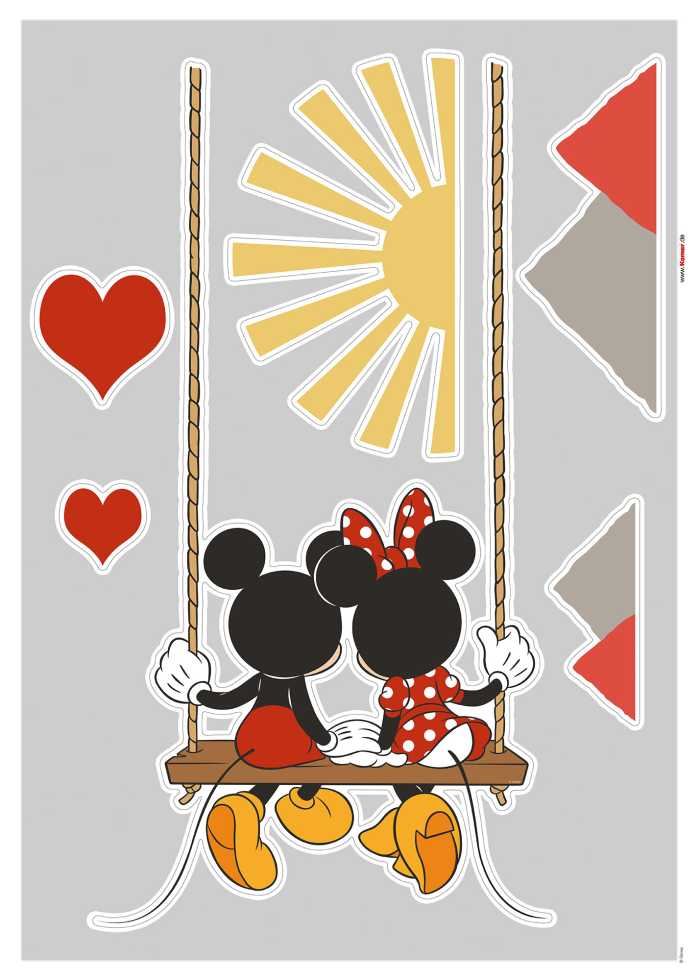 Wandtattoo Mickey Swing