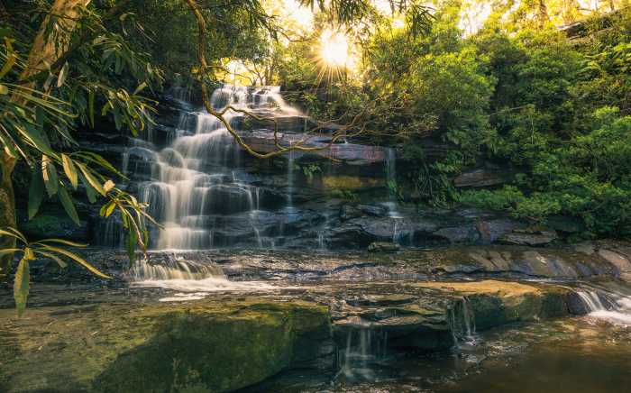 Digitaldrucktapete Golden Falls