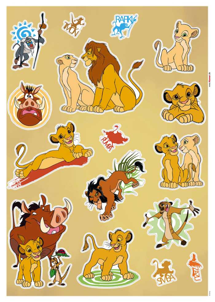 Wandtattoo Lion King Circle of Life