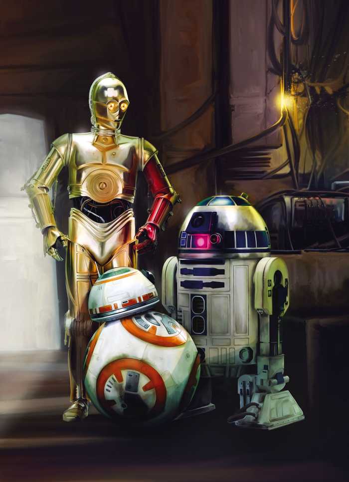 Fototapete Star Wars Three Droids