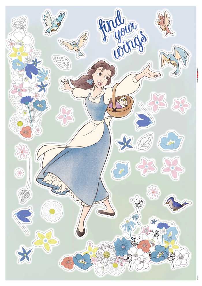 Wandtattoo Belle find your Wings
