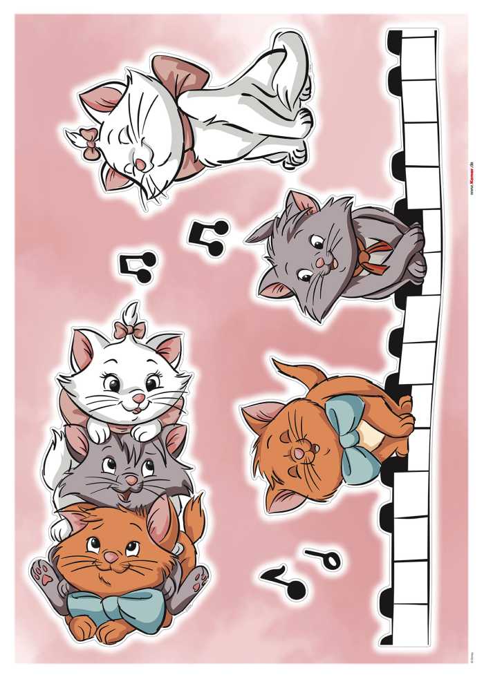 Wandtattoo Aristocats Kittens