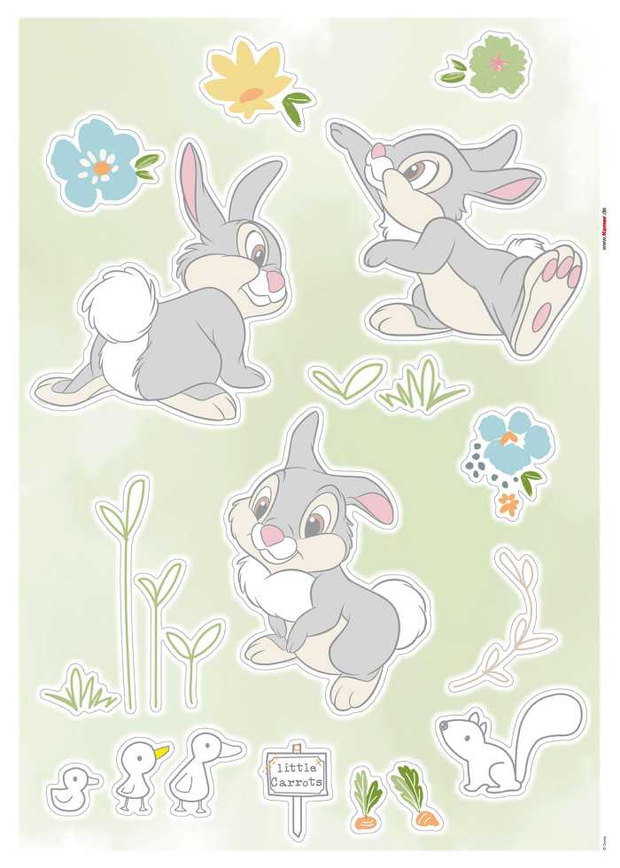 Wandtattoo Thumper in the Garden