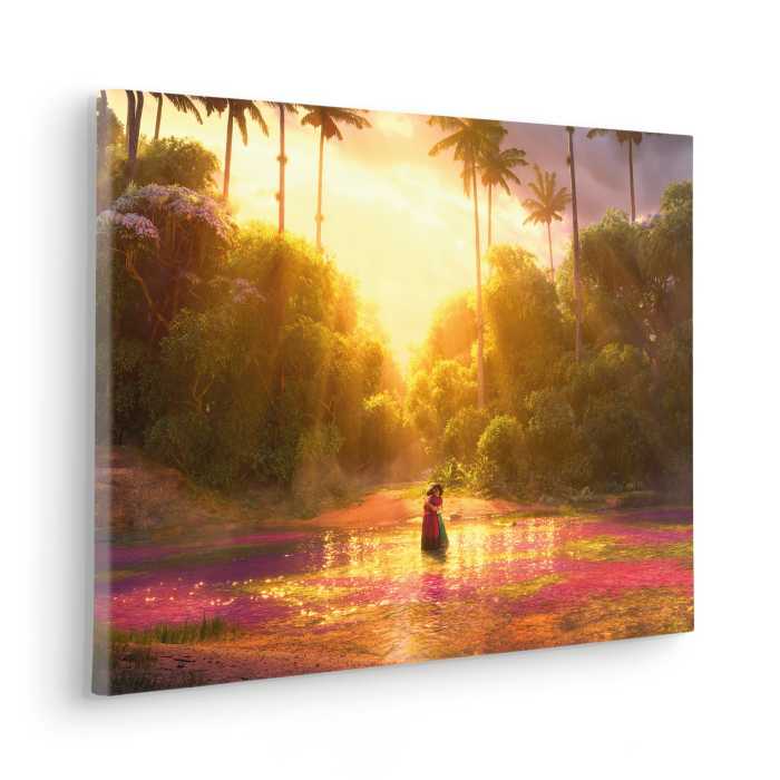 Vlies Bild auf Keilrahmen/ Echtholzrahmen Encanto - Madrigal Miracle