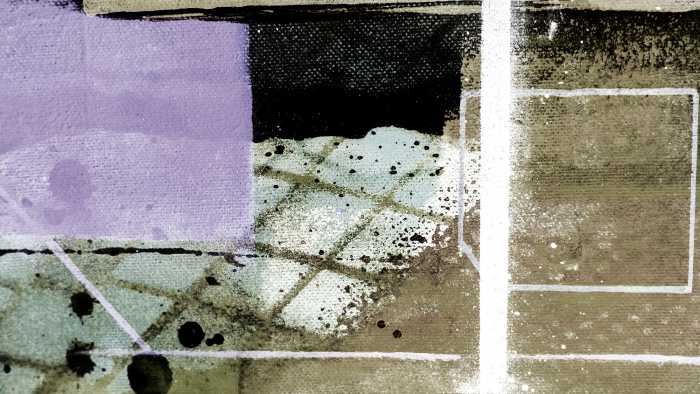 Digitaldrucktapete Cobbles Together violett