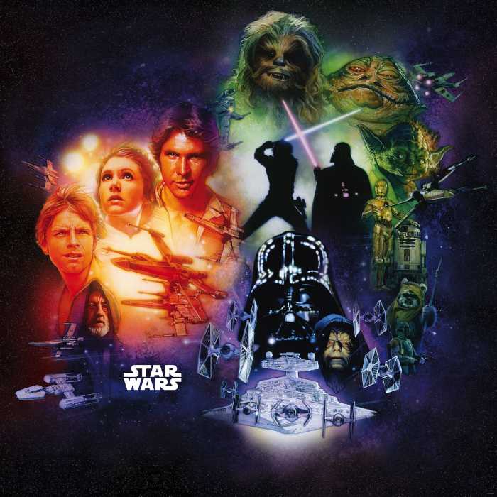 Digitaldrucktapete Star Wars Classic Poster Collage