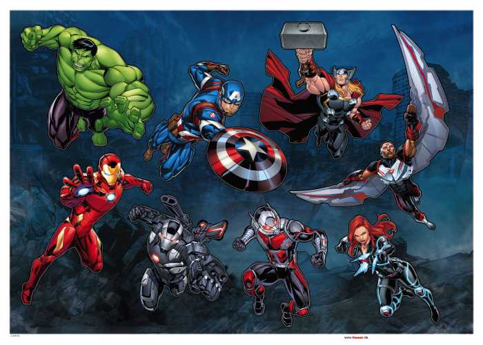 Wandtattoo Avengers Crew