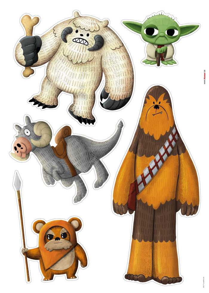 Wandtattoo Star Wars friendly Monsters